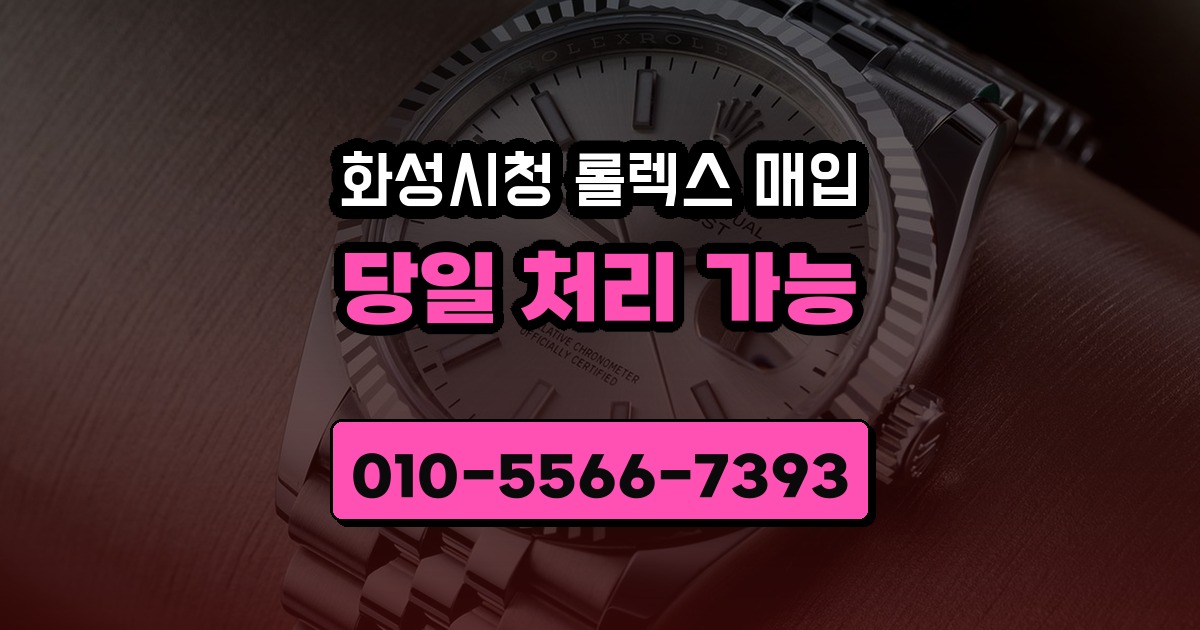화성시청 롤렉스 매입