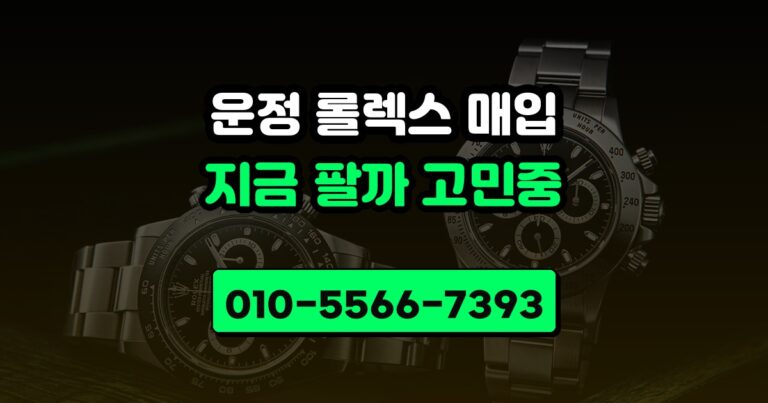 운정 롤렉스 매입