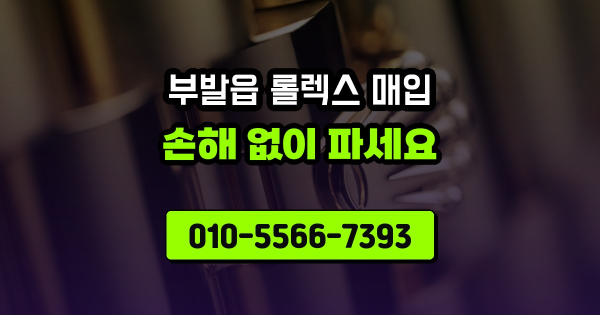 부발읍 롤렉스 매입