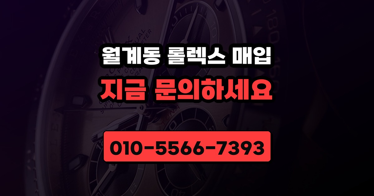 월계동 롤렉스 매입