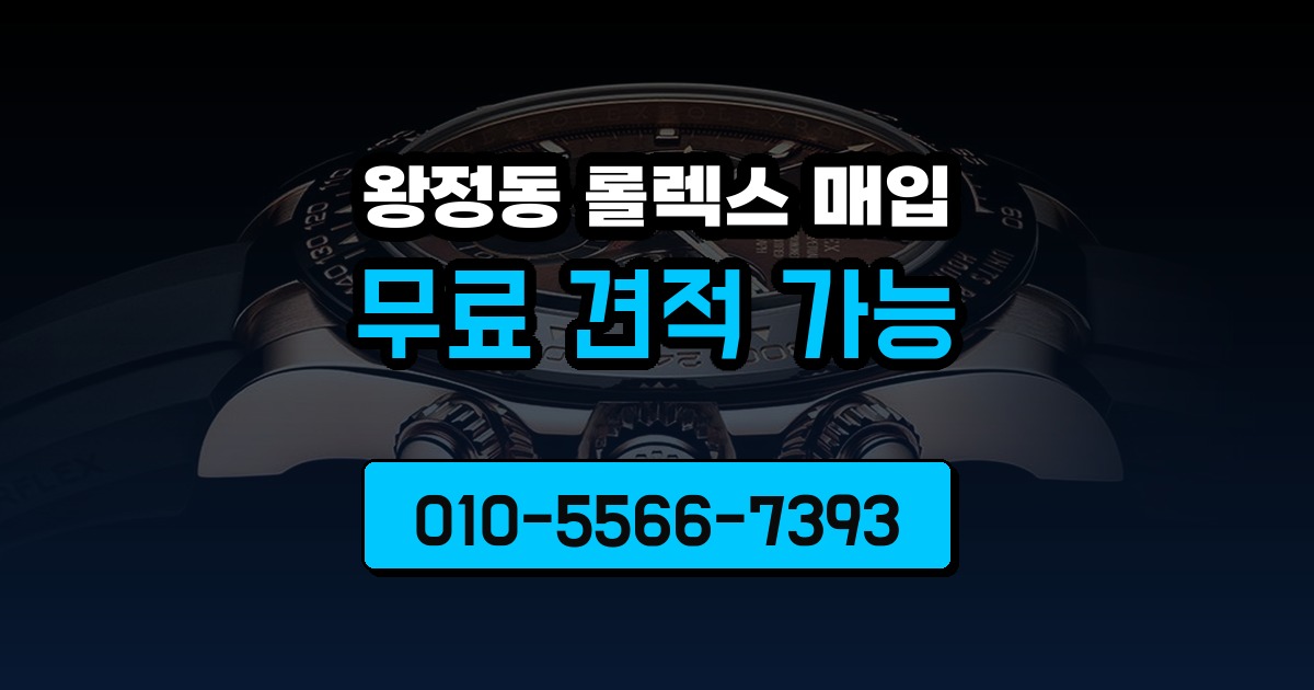 왕정동 롤렉스 매입