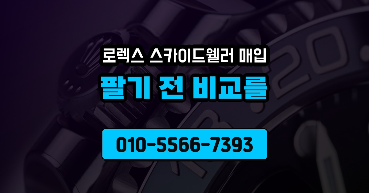 로렉스 스카이드웰러 매입