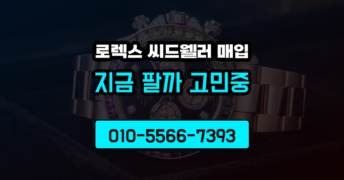로렉스 씨드웰러 매입