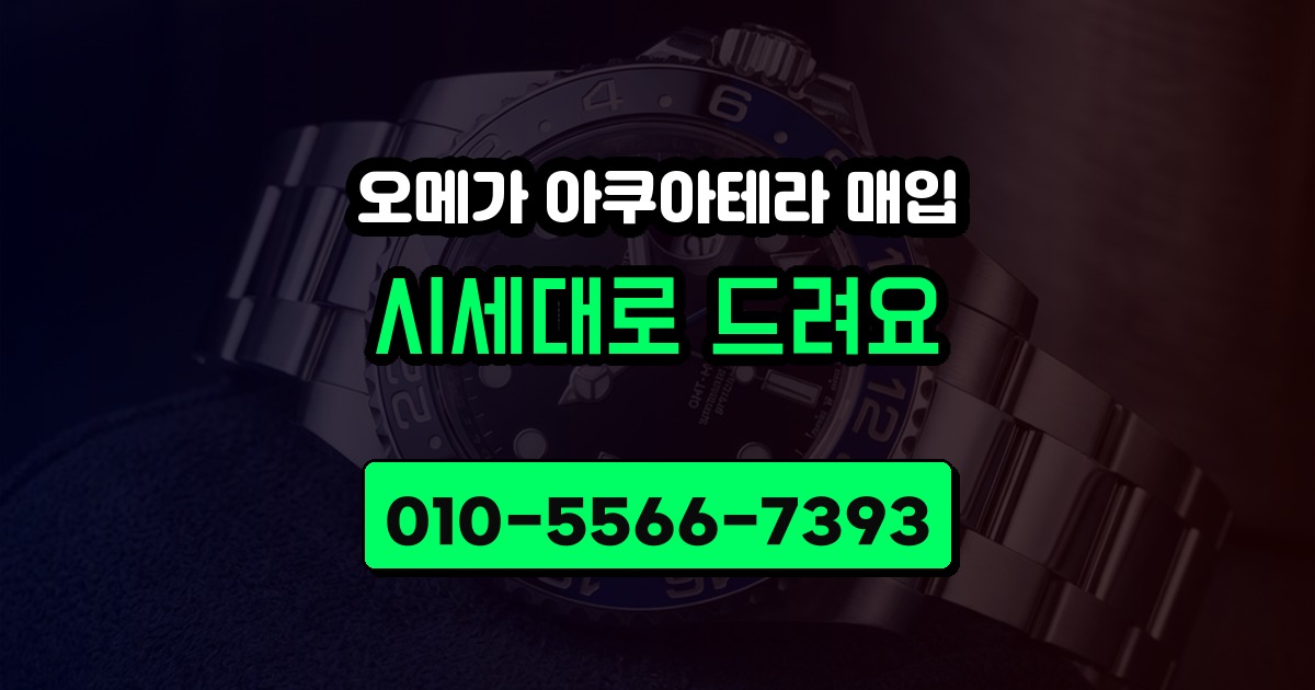 오메가 아쿠아테라 매입