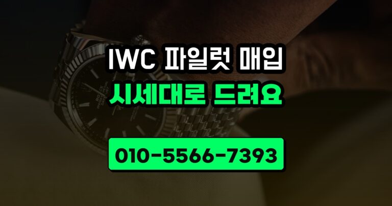 IWC 파일럿 매입