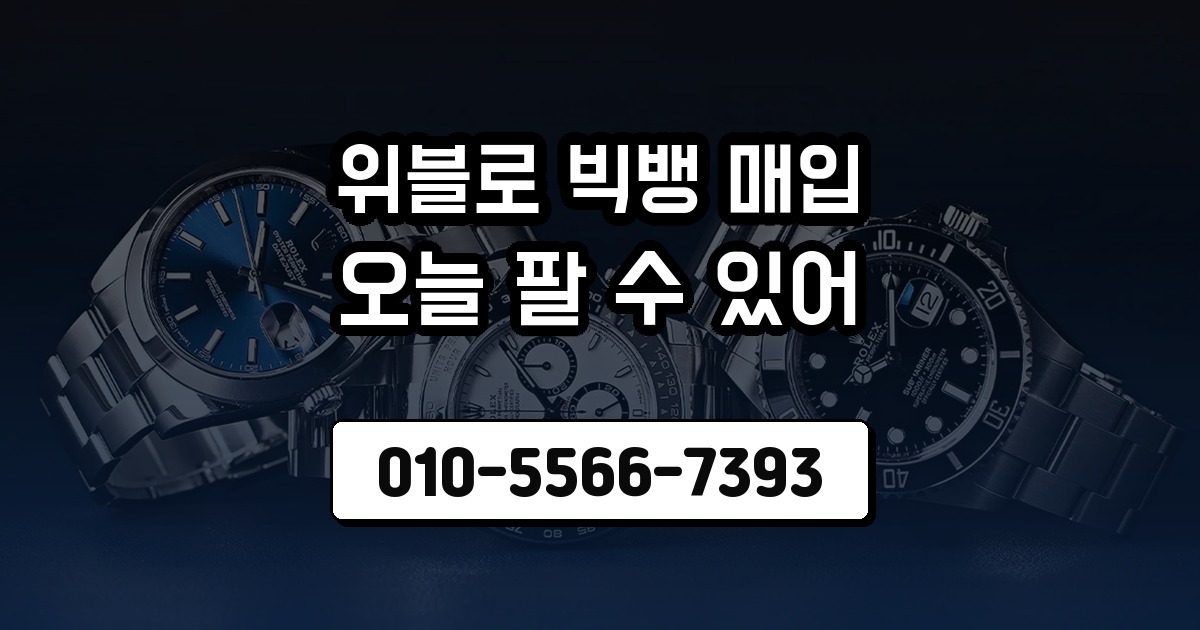 위블로 빅뱅 매입
