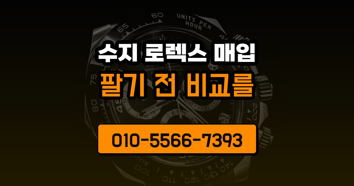 수지 로렉스 매입