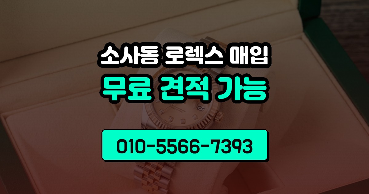 소사동 로렉스 매입