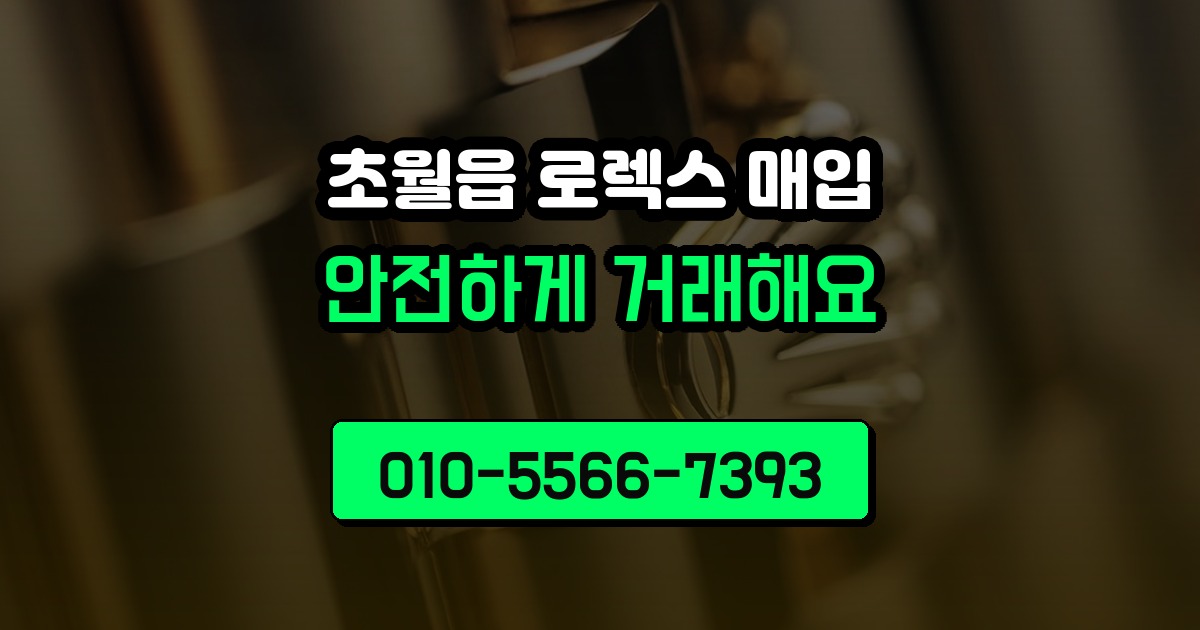 초월읍 로렉스 매입