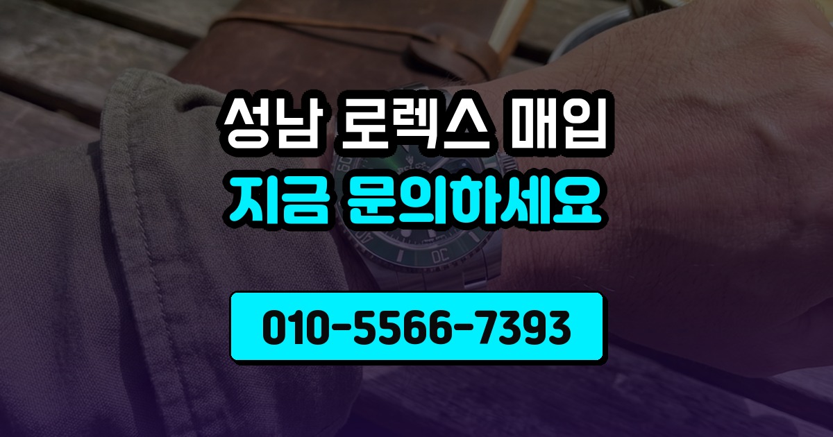 성남 로렉스 매입