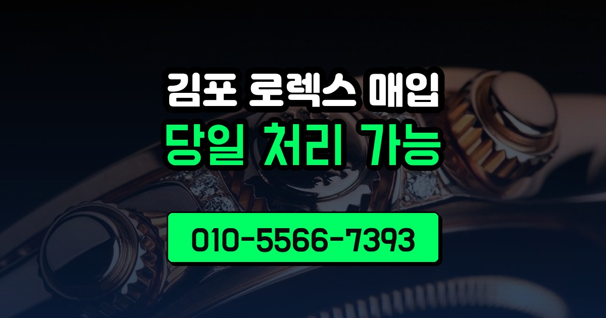 김포 로렉스 매입